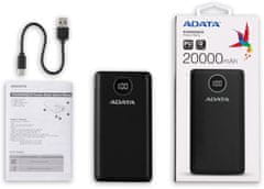 A-Data powerbanka P20000QCD, 20000mAh, čierna