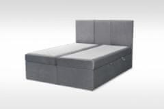 eoshop Manželská posteľ Boxspring velvet + rošt, lamino, 160x200cm