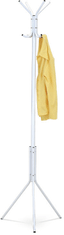 Autronic Vešiak stojanový, výška 174 cm, kovová konštrukcia, biely matný lak, nosnosť 6 kg 80001-04A WT