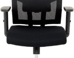 Autronic Kancelárska stolička, látka čierna, hojdacia mechanizmus KA-B1012 BK