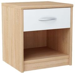 CASARREDO Nočný stolík MARK 026 dub sonoma/biela