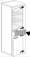 CASARREDO Vitrína 2D1S NATURAL N4 dub ribbeck/kocka