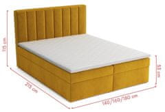 CASARREDO Posteľ s matracom s ÚP LUCINI BOX 180x200 Bluvel 85