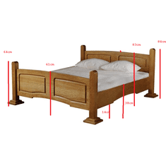 CASARREDO Posteľ 200x220 cm LEWIS