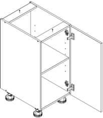 CASARREDO D40 P/L skrinka spodná s PD OMAGH sonoma