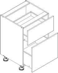 CASARREDO D60S/2 skrinka spodné s PD OMAGH biela