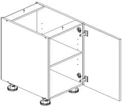 CASARREDO D60ZL P/L skrinka spodné s PD OMAGH sonoma