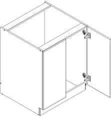 CASARREDO D70 SPR skrinka spodné s PD OMAGH sonoma