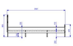 CASARREDO Posteľ 160x 200 cm WENECJA