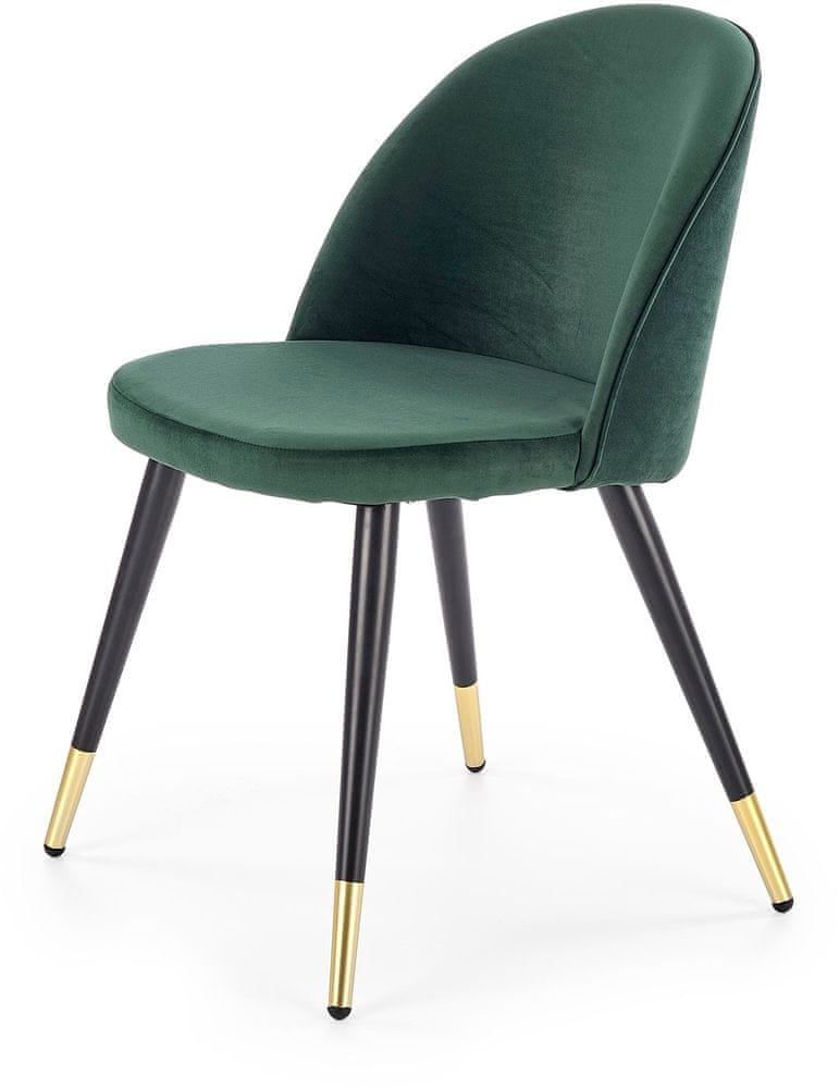 Halmar Jedálenská stolička K315, tmavo zelená