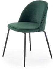 Halmar Jedálenská stolička K314, tmavo zelená