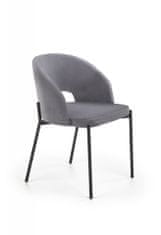 Halmar Kovová stoličky K455, sivá