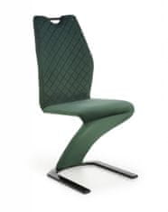 Halmar Kovová stoličky K442, tmavo zelená