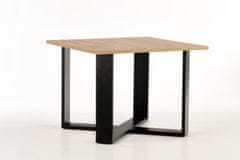 Halmar Konferenčný stôl Cross, dub wotan / čierna
