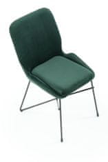 Halmar Kovová stoličky K454, tmavo zelená