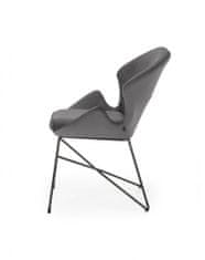 Halmar Kovová stoličky K458, sivá