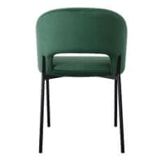 Halmar Kovová stoličky K455, tmavo zelená