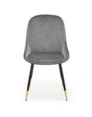 Halmar Kovová stoličky K437, sivá