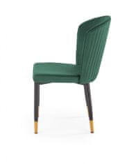 Halmar Kovová stoličky K446, tmavo zelená