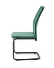 Halmar Kovová stoličky K444, tmavo zelená