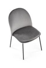 Halmar Kovová stoličky K443, sivá