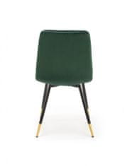 Halmar Kovová stoličky K438, tmavo zelená