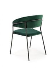 Halmar Kovová stoličky K426, tmavo zelená