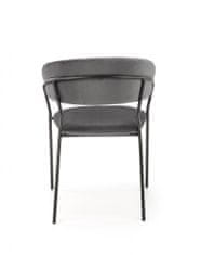 Halmar Kovová stoličky K426, sivá