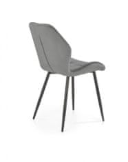 Halmar Kovová stoličky K453, sivá