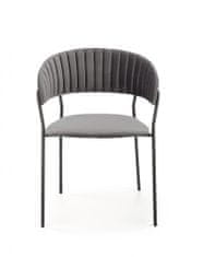 Halmar Kovová stoličky K426, sivá