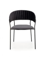 Halmar Kovová stoličky K426, čierna