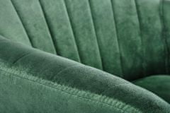 Halmar Kovová stoličky K429, tmavo zelená