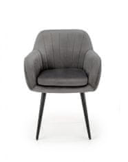 Halmar Kovová stoličky K429, sivá