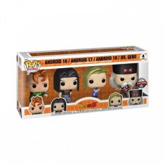 Funko POP Animation: Dragon Ball Z - Android 16, Android 17, Android 18 &amp; Dr. Gero