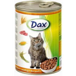 DAX Konzerva pre mačky hydinová 415g