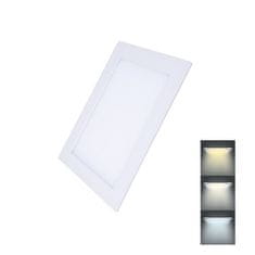 Solight LED mini panel CCT, podhľadový, 12W, 900lm, 3000K, 4000K, 6000K, štvorcový; WD141