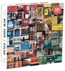 Galison Štvorcové puzzle Farebný New York 500 dielikov