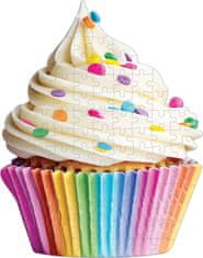 Galison Tvarové puzzle Sladký cupcake 100 dielikov