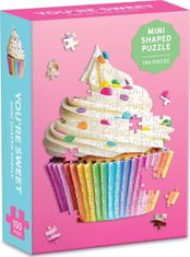 Galison Tvarové puzzle Sladký cupcake 100 dielikov