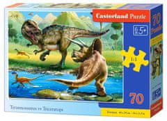 Castorland Puzzle Tyranosaurus vs. Triceratops 70 dielikov