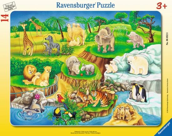 Ravensburger Vkladačka Návšteva v ZOO 14 dielikov