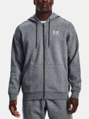 Under Armour Mikina UA Essential Fleece FZ Hood-GRY L