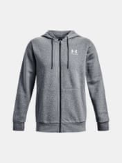 Under Armour Mikina UA Essential Fleece FZ Hood-GRY L