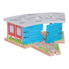 Bigjigs Rail Trojité depo s bránou