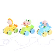 Bigjigs Toys Ťahacia hračka na povrázku sloníča