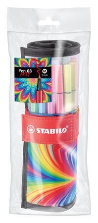 Stabilo Fixy "Pen 68 ARTY", 25 rôznych farieb, 1 mm, 6825-071-20
