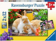 Ravensburger Puzzle Čas na maznanie 2x12 dielikov