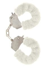 Toyjoy ToyJoy Furry Fun Cuffs putá na ruky plyšová biela