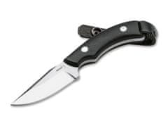 Böker Plus 02BO046 J-BITE lovecký nôž 6,2 cm, čierna, G10, kožené puzdro