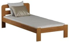 eoshop Drevená posteľ Sara 90x200 + rošt ZADARMO (Farba dreva: Biela)